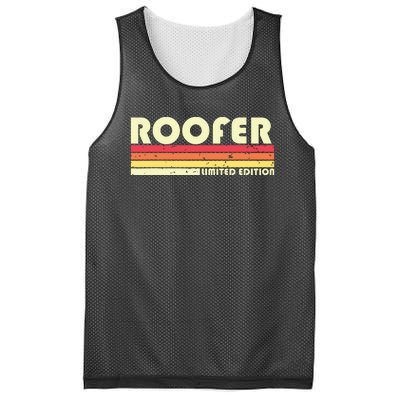 ROOFER Funny Job Title Profession Birthday Worker Idea Mesh Reversible Basketball Jersey Tank