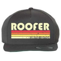 ROOFER Funny Job Title Profession Birthday Worker Idea Wool Snapback Cap