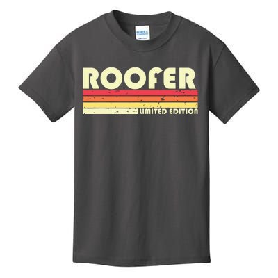 ROOFER Funny Job Title Profession Birthday Worker Idea Kids T-Shirt