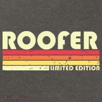 ROOFER Funny Job Title Profession Birthday Worker Idea Cotton Canvas Backpack