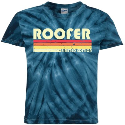 ROOFER Funny Job Title Profession Birthday Worker Idea Kids Tie-Dye T-Shirt