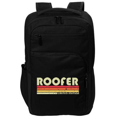 ROOFER Funny Job Title Profession Birthday Worker Idea Impact Tech Backpack