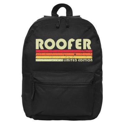 ROOFER Funny Job Title Profession Birthday Worker Idea 16 in Basic Backpack