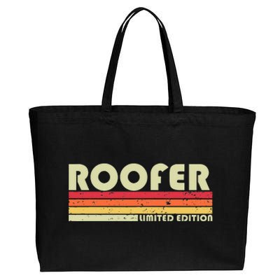 ROOFER Funny Job Title Profession Birthday Worker Idea Cotton Canvas Jumbo Tote