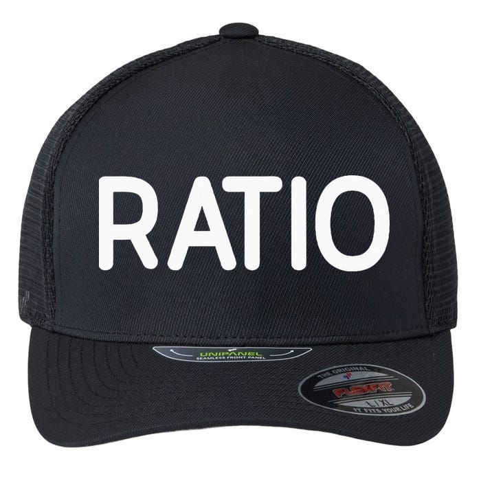 Ratio Funny Jokes Sarcastic Flexfit Unipanel Trucker Cap