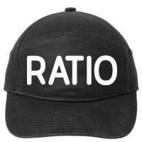 Ratio Funny Jokes Sarcastic 7-Panel Snapback Hat