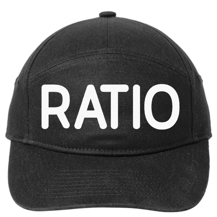 Ratio Funny Jokes Sarcastic 7-Panel Snapback Hat
