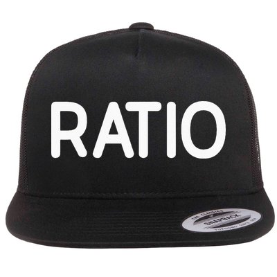 Ratio Funny Jokes Sarcastic Flatbill Hat