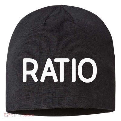 Ratio Funny Jokes Sarcastic Sustainable Beanie