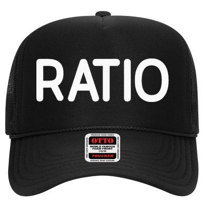 Ratio Funny Jokes Sarcastic Trucker Hat