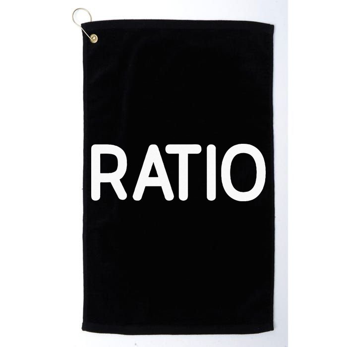 Ratio Funny Jokes Sarcastic Golf Towel
