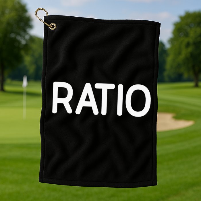 Ratio Funny Jokes Sarcastic Golf Towel
