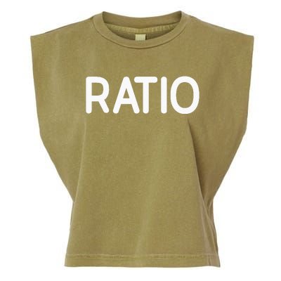 Ratio Funny Jokes Sarcastic Garment-Dyed Women's Muscle Tee