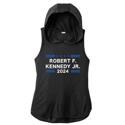 Robert F. Kennedy Jr. For President 2024 Ladies PosiCharge Tri-Blend Wicking Draft Hoodie Tank