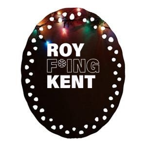 Roy Freaking Kent Design Ceramic Oval Ornament