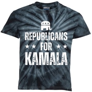 Republicans For Kamala Harris Kids Tie-Dye T-Shirt