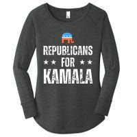 Republicans For Kamala Harris Women's Perfect Tri Tunic Long Sleeve Shirt