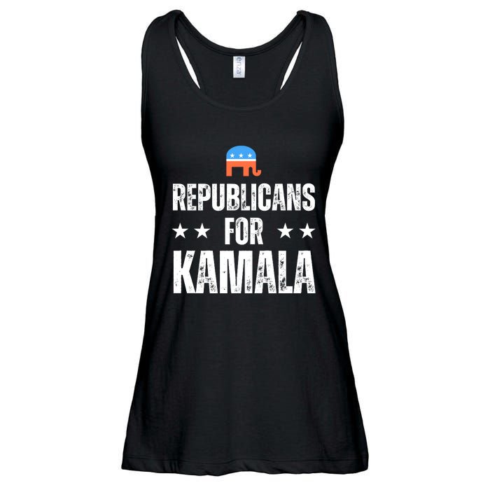 Republicans For Kamala Harris Ladies Essential Flowy Tank