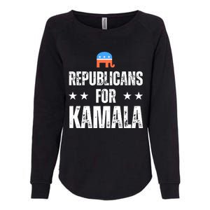 Republicans For Kamala Harris Womens California Wash Sweatshirt