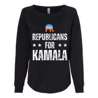 Republicans For Kamala Harris Womens California Wash Sweatshirt