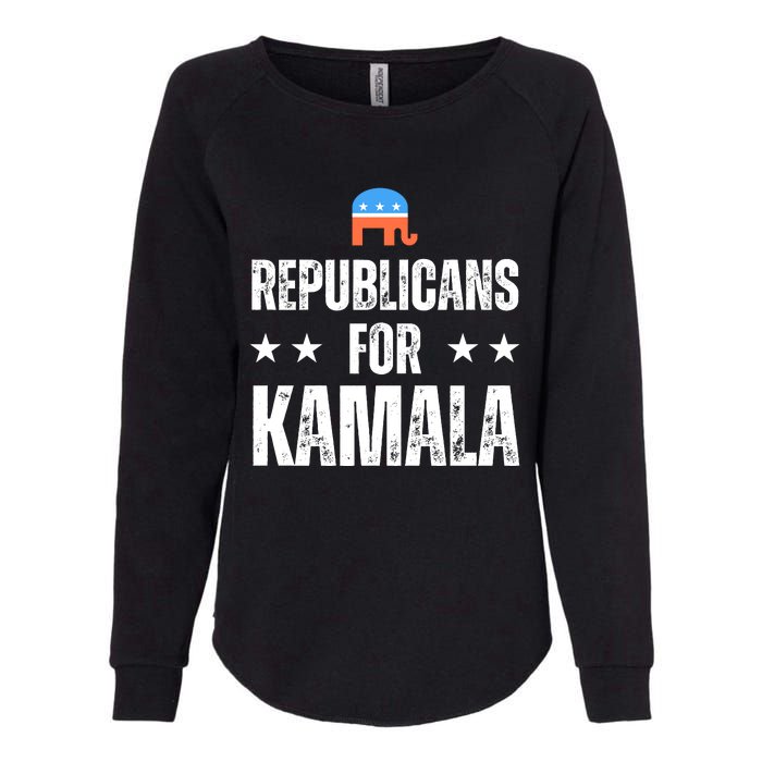 Republicans For Kamala Harris Womens California Wash Sweatshirt