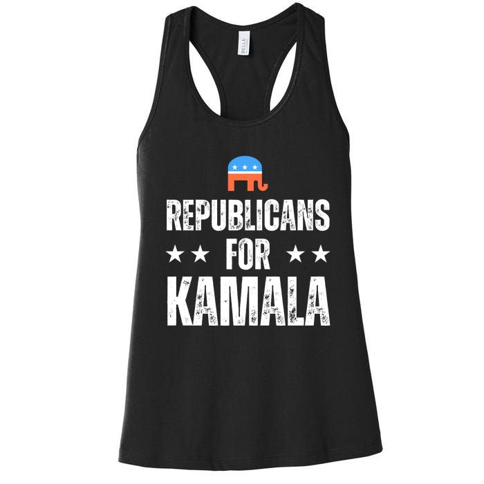 Republicans For Kamala Harris Women's Racerback Tank