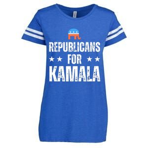 Republicans For Kamala Harris Enza Ladies Jersey Football T-Shirt