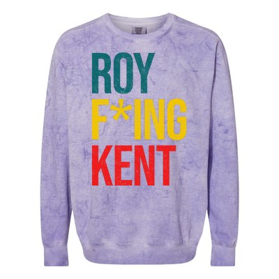 Roy F*ing Kent Colorful Logo Meme Colorblast Crewneck Sweatshirt