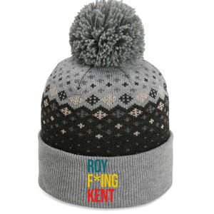 Roy F*ing Kent Colorful Logo Meme The Baniff Cuffed Pom Beanie