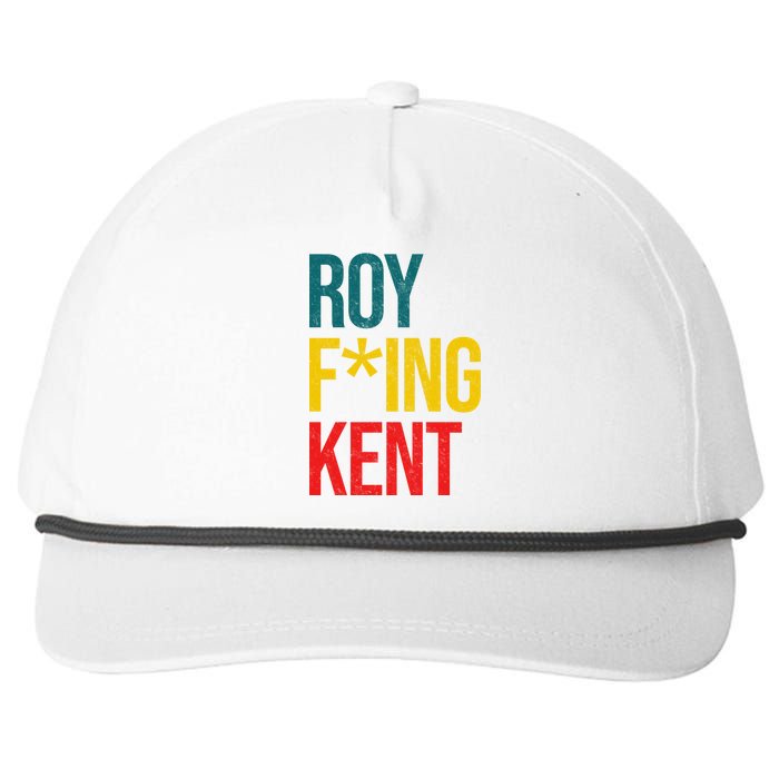 Roy F*ing Kent Colorful Logo Meme Snapback Five-Panel Rope Hat