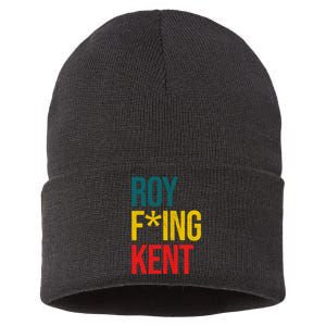 Roy F*ing Kent Colorful Logo Meme Sustainable Knit Beanie