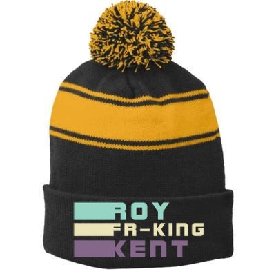 Roy Freaking Kent, Roy Fing Kent Retro Stripe Pom Pom Beanie