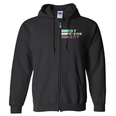 Roy Freaking Kent, Roy Fing Kent Retro Full Zip Hoodie