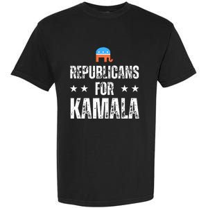 Republicans For Kamala Harris Garment-Dyed Heavyweight T-Shirt