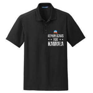 Republicans For Kamala Harris Dry Zone Grid Polo