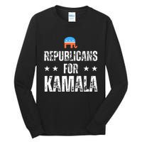 Republicans For Kamala Harris Tall Long Sleeve T-Shirt