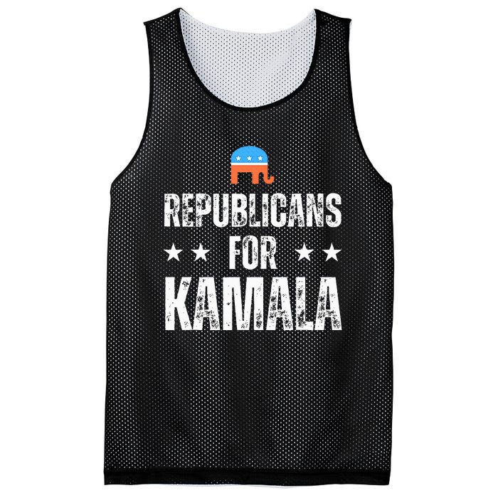 Republicans For Kamala Harris Mesh Reversible Basketball Jersey Tank