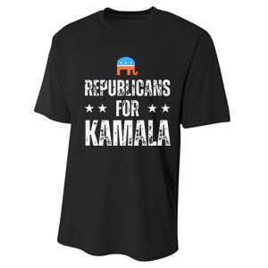 Republicans For Kamala Harris Performance Sprint T-Shirt