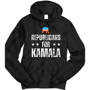 Republicans For Kamala Harris Tie Dye Hoodie