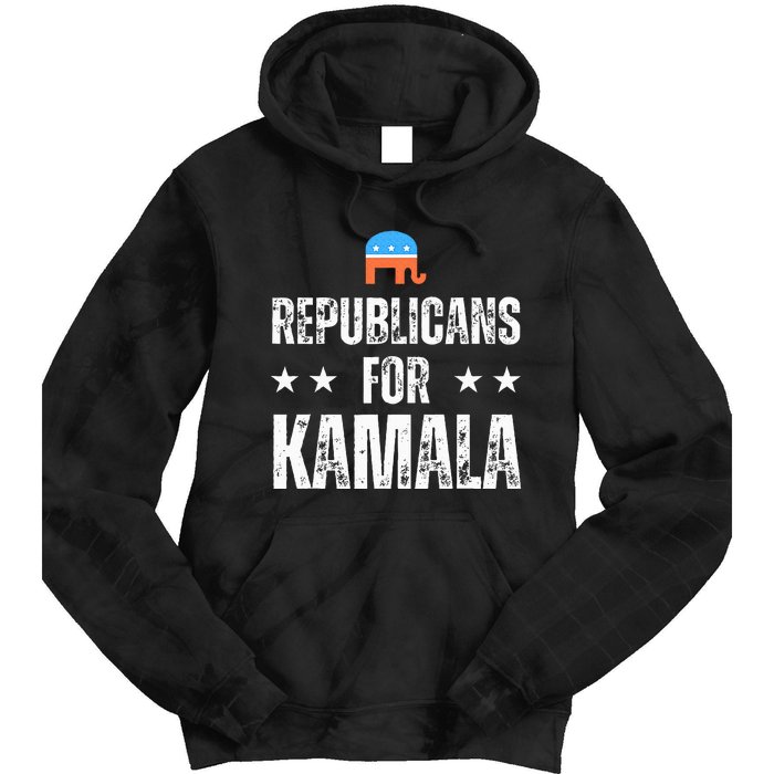 Republicans For Kamala Harris Tie Dye Hoodie