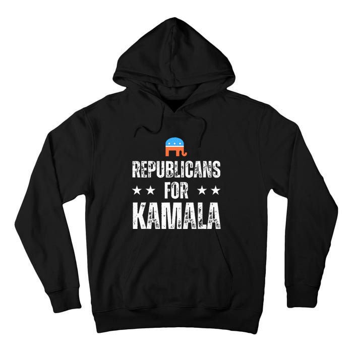 Republicans For Kamala Harris Tall Hoodie