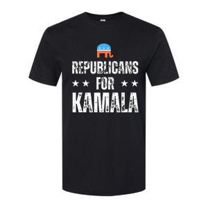 Republicans For Kamala Harris Softstyle CVC T-Shirt