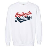 Redheads For Kamala 2024 Harris Walz Vintage Garment-Dyed Sweatshirt