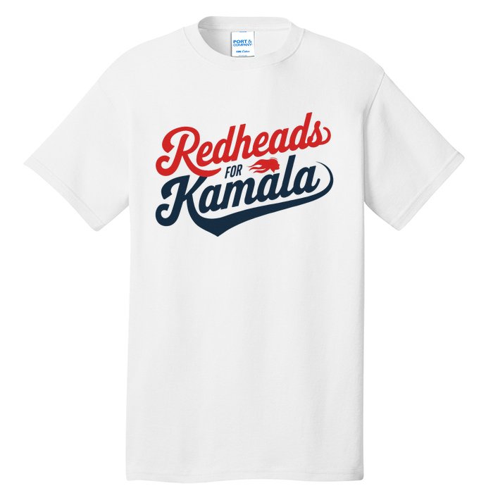 Redheads For Kamala 2024 Harris Walz Vintage Tall T-Shirt