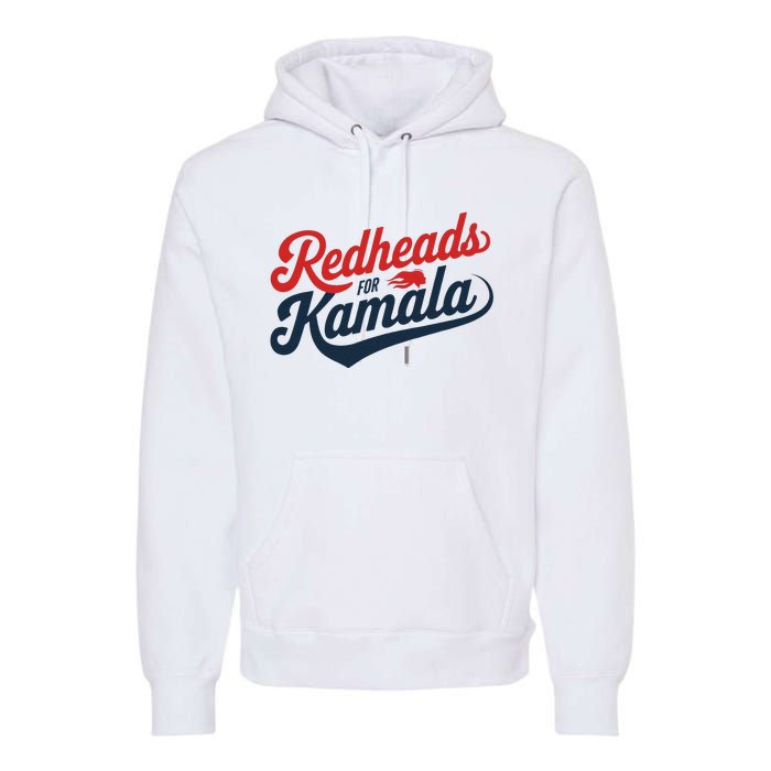 Redheads For Kamala 2024 Harris Walz Vintage Premium Hoodie