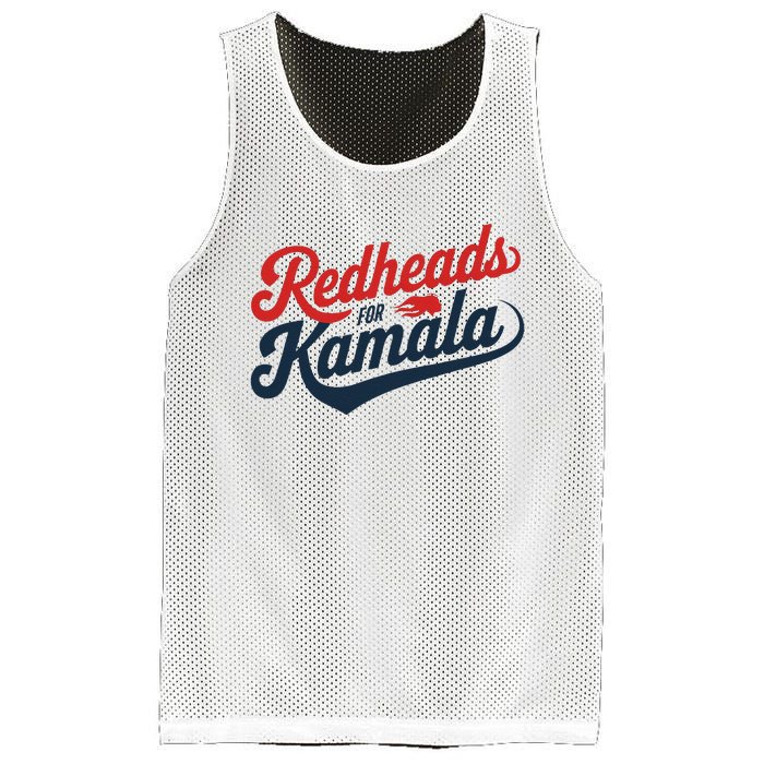 Redheads For Kamala 2024 Harris Walz Vintage Mesh Reversible Basketball Jersey Tank