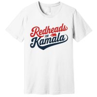 Redheads For Kamala 2024 Harris Walz Vintage Premium T-Shirt