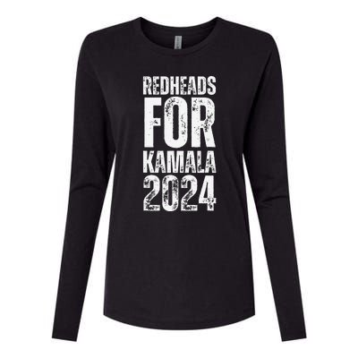 Redheads For Kamala 2024 Harris Walz Redheads For Kamala Womens Cotton Relaxed Long Sleeve T-Shirt