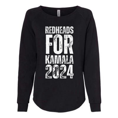 Redheads For Kamala 2024 Harris Walz Redheads For Kamala Womens California Wash Sweatshirt