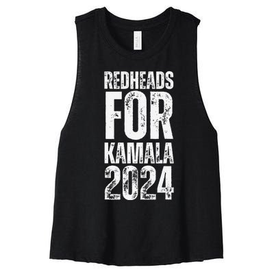 Redheads For Kamala 2024 Harris Walz Redheads For Kamala Women's Racerback Cropped Tank